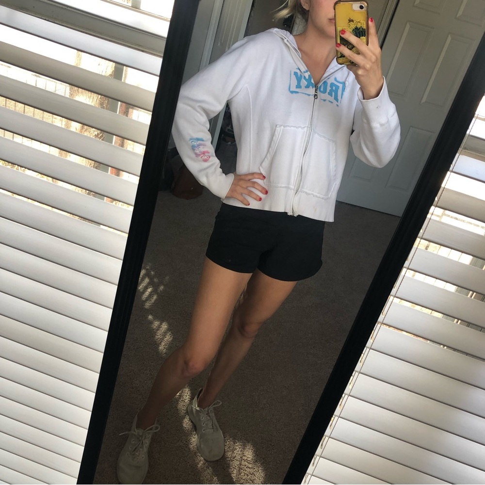 Roxy Cropped Zip Up Hoodie Jacket